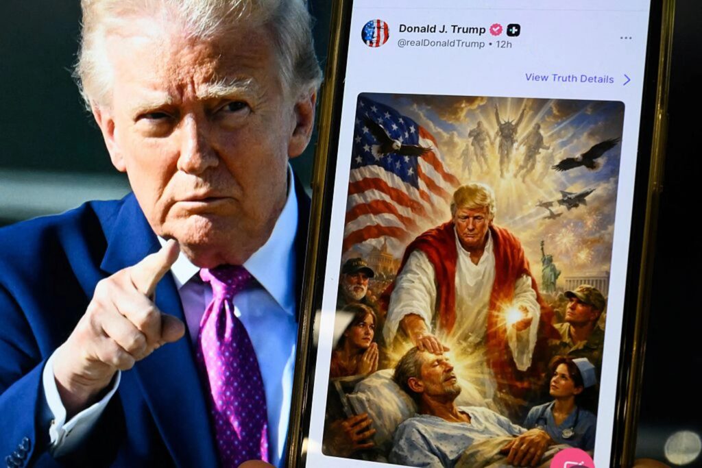 Trump as Jesus Post